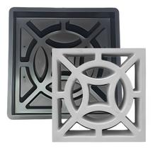 Forma Plástica Elemento Vazado Cobogó Quatro Pontas 39X39X07 Forma Plástica Elemento Vazado Cobogó Quatro Pontas 39X39X07