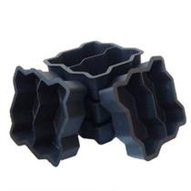 Forma Plástica Geminada Para Piso 16 Faces 10 Peças 24x10cm Forma Plástica Geminada Para Piso 16 Faces 10 Peças 24x10cm