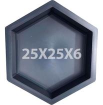 Forma Plástica Para Bloquete Sextavada Lisa 25x25x6