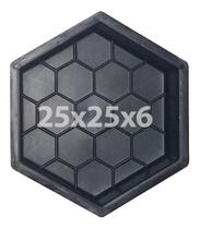 forma plastica sextavada estriada 25x25x06cm forma plastica sextavada estriada 25x25x06cm