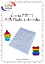 Forma POP IT Milk Shake e Ursinho - unidade - BWB - chocolate (16363)