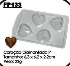 Forma Prática Coração Diamantado Mod. FP 133 Crystal Rizzo Confeitaria