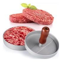 Forma Prensa Moldar Hambúrguer Modeladora Alumínio Cabo Mad Forma Prensa Moldar Hambúrguer Modeladora Alumínio Cabo Mad