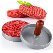 Forma Prensadora de Hambúrguer Caseiro Alumínio Resistente 11,5cm