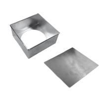 Forma Quadrada De Bolo 20x20x10 Fundo Falso Removível Alumínio - DESTAC FORMAS