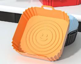 Forma Quadrada De Silicone Para Air Fryer Forma Quadrada De Silicone Para Air Fryer