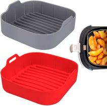 Forma Quadrada para Fritadeira Eletrica Air Fryer - 16cm x 16cm x 5cm