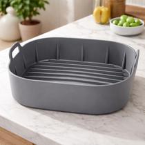 Forma Quadrada Para Fritadeira Elétrica Air Fryer Cinza Forma Quadrada Para Fritadeira Elétrica Air Fryer Cinza