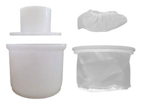 Forma Queijo Minas Cobocó Prensa Cp500 + Dessorador + Touca