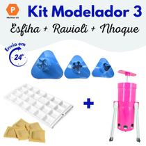 Forma Ravioli Mini Pastel c24, Mod Esfiha3Tam, Mod Nhoqueira