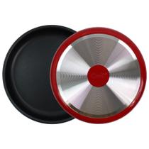 Forma Redonda 32cm Esmaltada Vermelha Para Bolos e Tortas