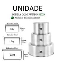 FORMA REDONDA ALTA FUNDO FIXO ALUMINIO unidade NOVA FORMA REDONDA ALTA FUNDO FIXO ALUMINIO unidade NOVA