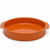 Forma Redonda Baixa Travessa Porcelana Laranja 21cm Germer Canelada Forno Torta Quiche Forma Redonda Baixa Travessa Porcelana Laranja 21cm Germer Canelada Forno Torta Quiche