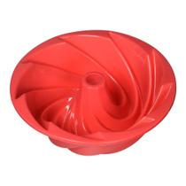 Forma Redonda de Silicone Flexível Antiaderente com Furo Vazada para Bolo Forma Redonda de Silicone Flexível Antiaderente com Furo Vazada para Bolo