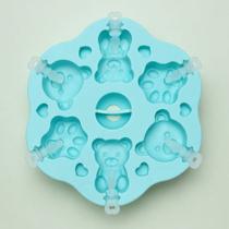 Forma Redonda de Silicone Molde Para Picolé e Sorvete Desenforma Fácil Forma Redonda de Silicone Molde Para Picolé e Sorvete Desenforma Fácil