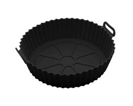 Forma Redonda de Silicone para Air Fryer Preta 19 x 8,5 cm Lyor