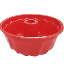 Forma Redonda de Silicone Vazada para Pudim