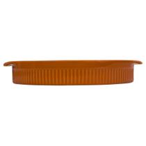 Forma Redonda Diâmetro 25 cm Laranja Germer Porcelanas Forma Redonda Diâmetro 25 cm Laranja Germer Porcelanas