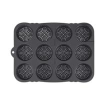 Forma Redonda Para Pão De Hambúrguer Com 12 Cavidades, Resistente Ao Calor, Fácil De Desenformar,