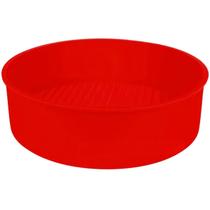 Forma redonda silicone 21cm vermelho uny home