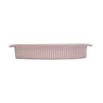 Forma Refratária Redonda Diâmetro 21 cm Rosa Porcelana Forma Refratária Redonda Diâmetro 21 cm Rosa Porcelana