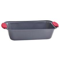 Forma Retangular 1500ml de Aço Carbono com Alças de Silicone 29,5x15x6,7cm