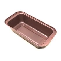 Forma retangular antiaderente aço carbono rosê 25,5cm Bistró