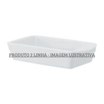 Forma Retangular com Alça 24 cm Porcelana Schmidt - Mod. Calorama 2ª Linha
