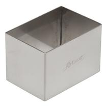 Forma retangular de aço inoxidável Ateco para cozinha 6,4 x 4,4 cm