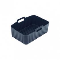 Forma Retangular de Silicone Preto 22x14 Cm - Allmix Forma Retangular de Silicone Preto 22x14 Cm - Allmix