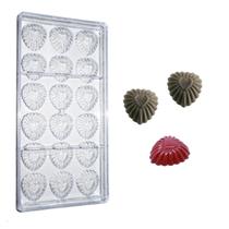 Forma Reutilizável Poliestireno Chocolate Bombom Doces 18 Coração 3,5cm Forma Reutilizável Poliestireno Chocolate Bombom Doces 18 Coração 3,5cm