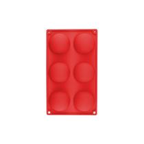 Forma Semi Esfera Vermelha 7Cm - Gmetc1-Red