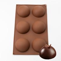 Forma Semi Esfera Vermelha 7cm - GMETC1-Red