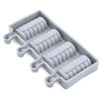 Forma Silicone - 19,5X11,3X2,3Cm - Picole Cakesicle 4 Cav - 1 unidade - Cromus Linha Profissional Allonsy - Rizzo