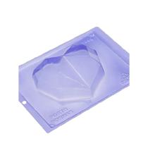 Forma silicone 3 partes coração diamond 500g cod 62 porto formas