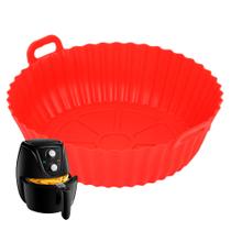 Forma Silicone Air Fryer Forno Quadrada Com Alças Reforçada