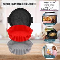 Forma Silicone Air Fryer, Micro-ondas, Forno e Freezer Com Alça 1,5 litros - Uny Gift