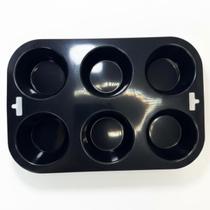 Forma Silicone Antiaderente Bpa Free 6 Furos Lovely Vibe COR:PRETO Forma Silicone Antiaderente Bpa Free 6 Furos Lovely Vibe COR:PRETO