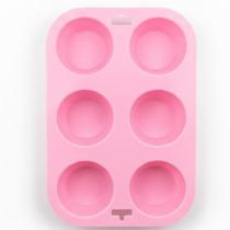 Forma Silicone Antiaderente BPA Free 6 Furos Lovely Vibe Forma Silicone Antiaderente BPA Free 6 Furos Lovely Vibe