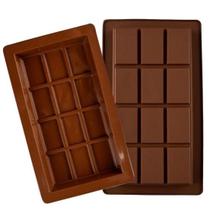 Forma Silicone Barra Chocolate Antiaderente Retangular