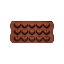 Forma Silicone Bombom Moldes finos Docinho coração Forma Silicone Bombom Moldes finos Docinho coração