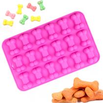 Forma Silicone Cachorro Osso Ossinho Gummy Biscoito Bombom Forma Silicone Cachorro Osso Ossinho Gummy Biscoito Bombom