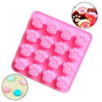 Forma Silicone Cachorro Pata Patinha Gato Gummy Biscoito Pet