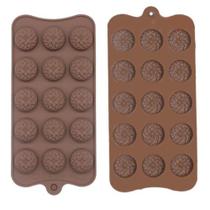 Forma Silicone Chocolate Doces 21x10,5cm Desenho Natal Trevo - 123Útil