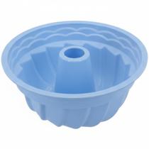 Forma Silicone Confeitaria Antiaderente Frisada Lovely Vibe COR:AZUL Forma Silicone Confeitaria Antiaderente Frisada Lovely Vibe COR:AZUL