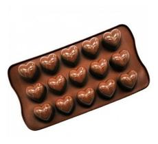 Forma Silicone Coração Gelo Chocolate Sabonete Biscoito - Ke Home