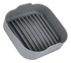 Forma Silicone Cozimento Airfryer Microondas Quadrada 18,5cm