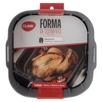 Forma silicone cozimento fritadeira eletrica quadrada 16cm x 16cm x 5,5cm