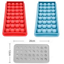 Forma Silicone Gelo Redondo 32 Cubos Flexível