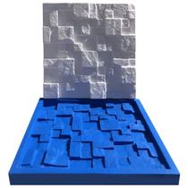 Forma Silicone Gesso Parede 3D - Mosaico